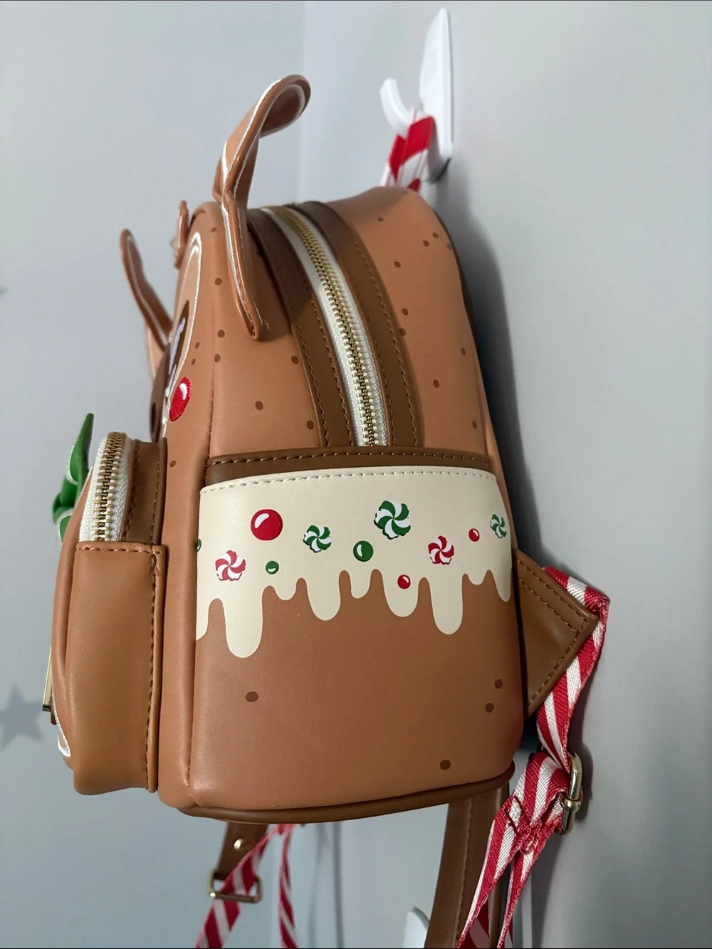 Disney Loungefly Brown Stitch Gingerbread Scented Mini Backpack